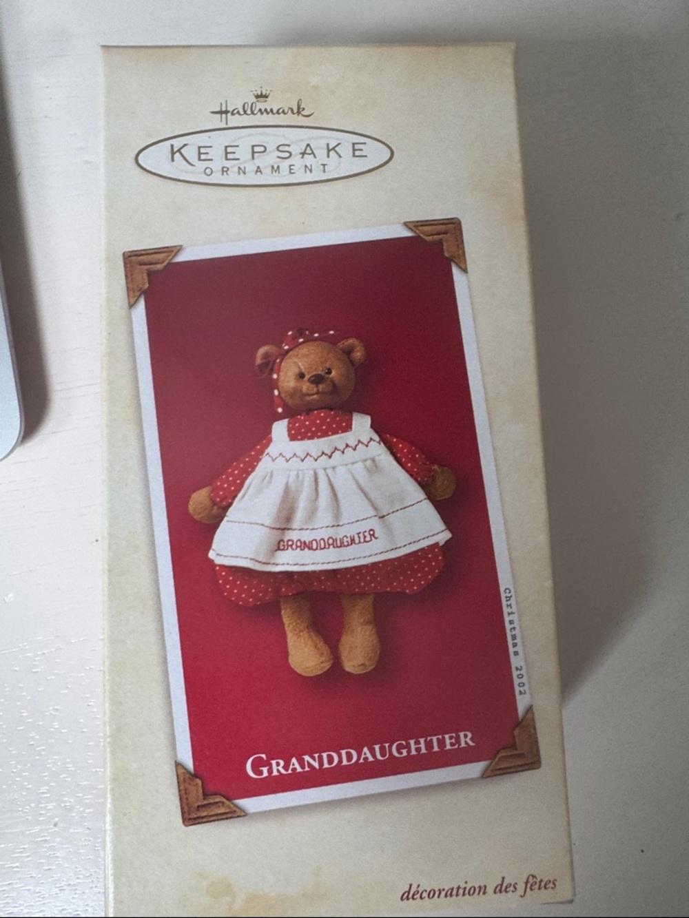 Hallmark Keepsake Ornament: Granddaughter Bear